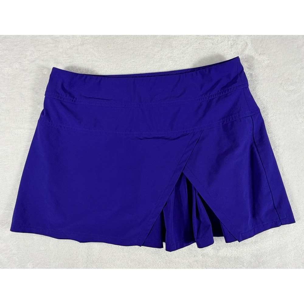 Athleta Skort Women's Sz S Cobalt Blue Sneaky Pleats Golf Tennis Athletic Mini